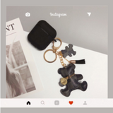 HipCity Airpod Case with Checker Bear Keyring